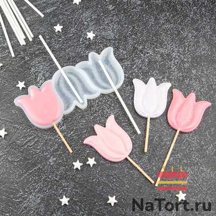 Силиконовая форма для леденцов «Турецкий тюльпан»