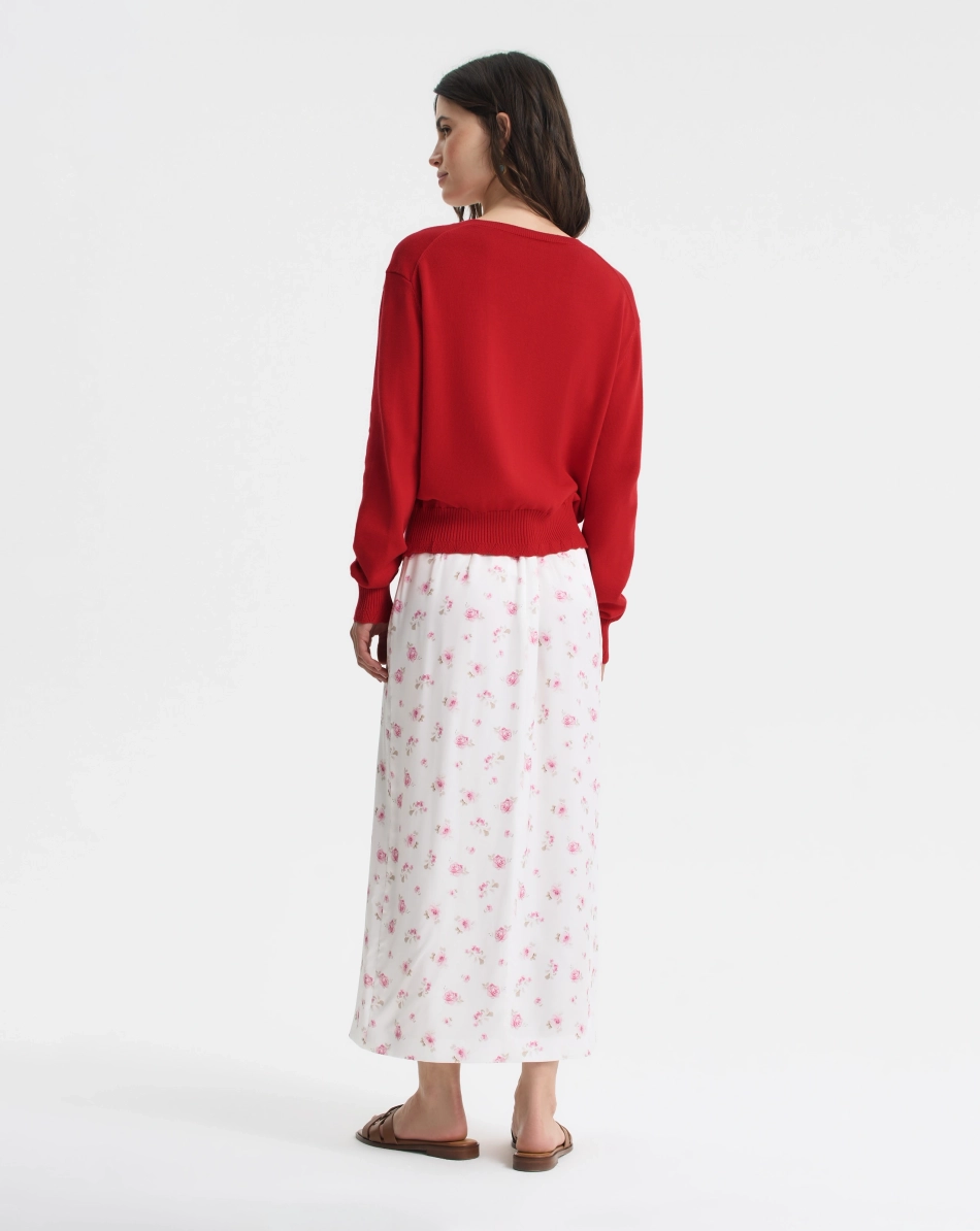 Юбка-миди с завязками