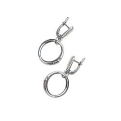 "Органелла мал" серьги в серебряном покрытии из коллекции "Простейшие" от Jenavi с английским замком