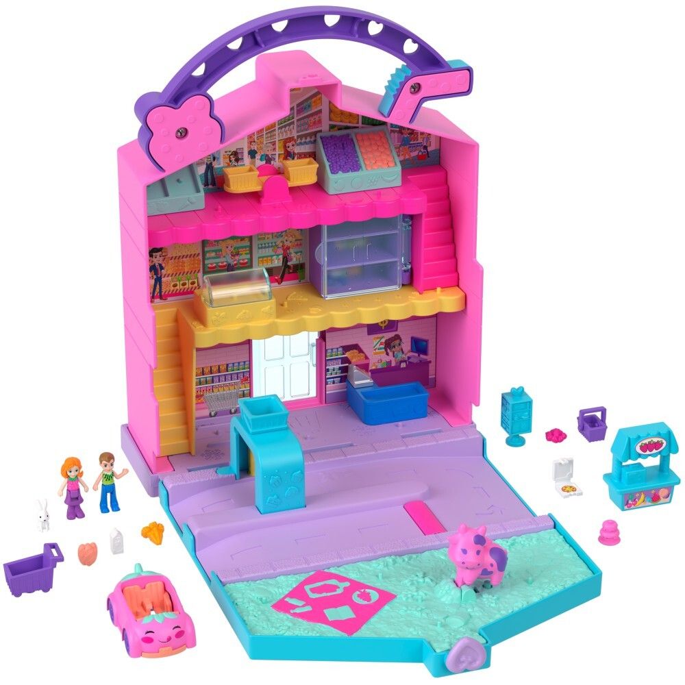 Polly Pocket - Полливиль Портативный фруктовый супермаркет + аксессуары HRD45 / артикул   HRD45  / GTIN 194735173723