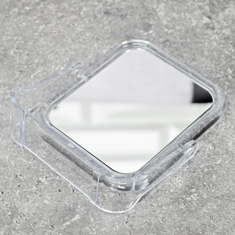 Зеркало косметическое двустороннее 13,4*10,4*2см M-1