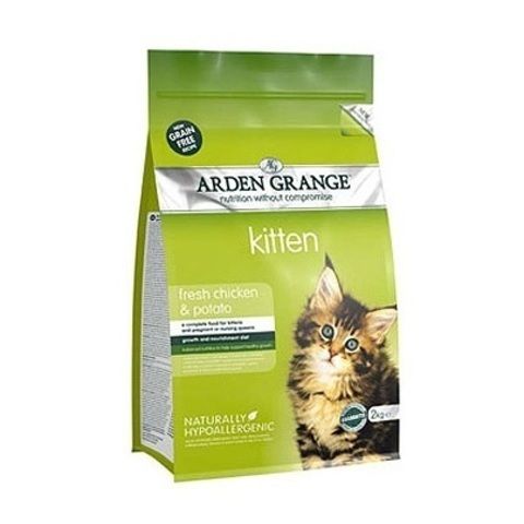 Arden Grange Kitten GF беззерновой корм для котят и беременных кошек с курицей и картофелем
