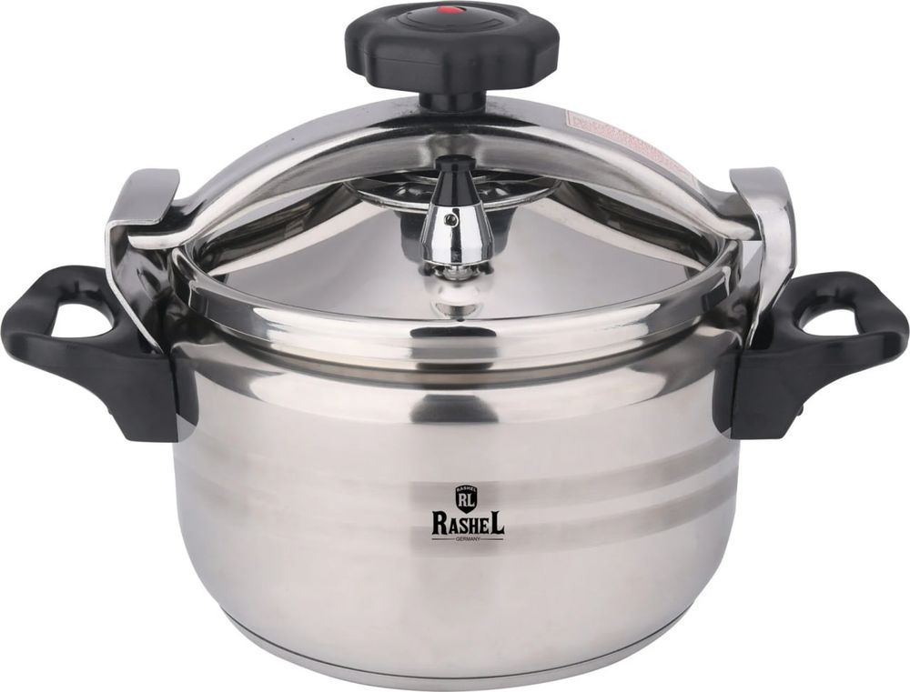 Скороварка RASHEL V-5 л из нержавеющей стали, 2 крышки,