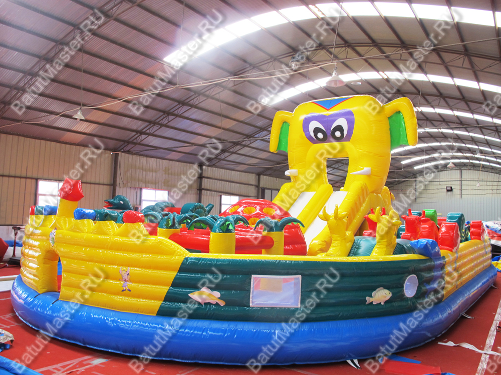 Надувной батут "Солнечный Джамбо", 10*6*6 м