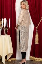 Платье-туника кружевное Ортея (бежевое) П14754-10М LT Collection