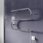 Полотенцесушитель MIXLINE SIMPLE S 40x50 (кнопочный выкл, 130 Вт) ХРОМ