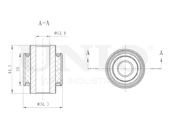 Сайлентблок внутренний заднего нижнего рычага UNIO RMP-20327