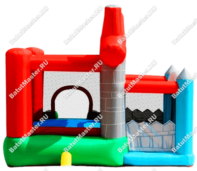 Детский надувной батут "Домик в деревне" 3*2.5*2.2 м