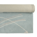 Ковер ручной работы из хлопка светло-серого цвета, 160х230 см