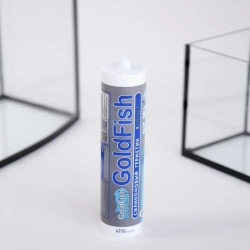 Герметик силиконовый, аквариумный ГОЛД ФИШ водонепроницаемый, для изготовления и ремонта аквариумов, чёрный 300 мл