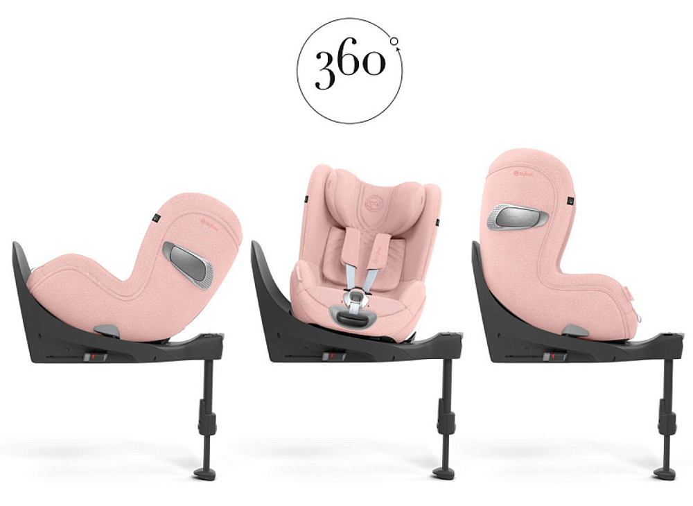 Автокресло Cybex Sirona T i-Size с базой isofix Base T Peach Pink Plus