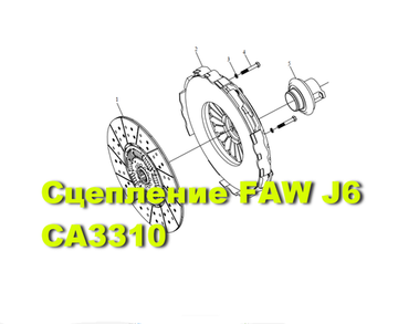 Узел сцепления FAW J6