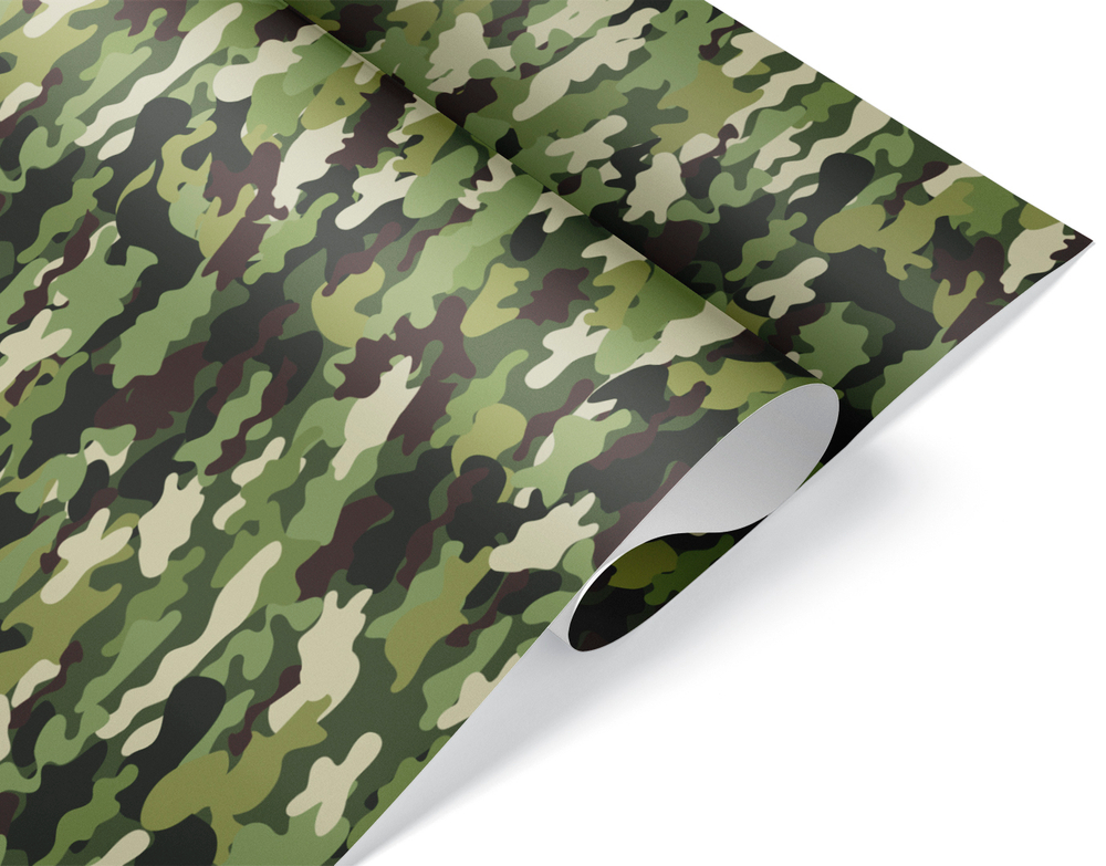 Упаковочная бумага 80гр (0,7*1 м) Камуфляж