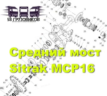 Средний мост MCP16 i=5.26