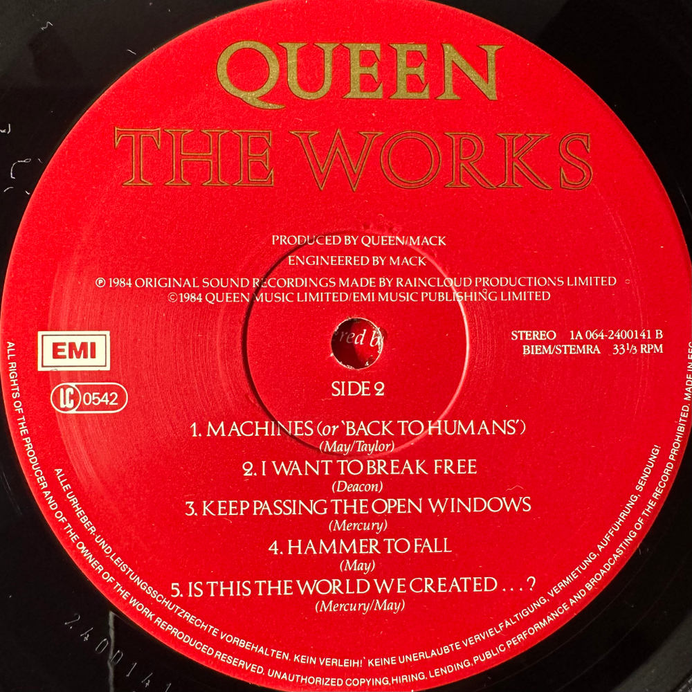Queen - The Works (Европа 1984г.)
