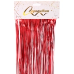 Дождик 2 м «Матовое сияние», красный