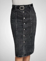 ♡︎ Юбка джинсовая миди на пуговицах ♡︎