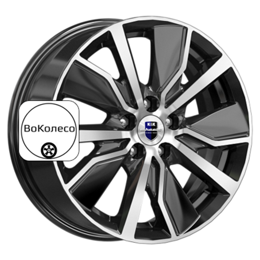 6,5x16/5x112 ET50 D57,1 Гамбит (КС961) Алмаз черный K&K