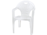 Кресло пластиковое белое