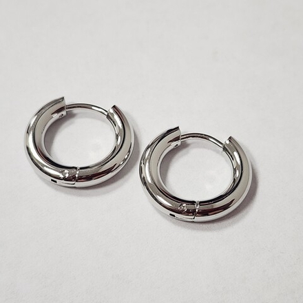 Ювелирные швензы, конго, родий, 16мм, люкс фурнитура