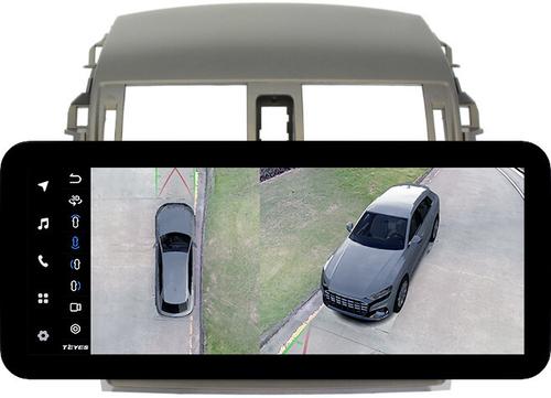 Магнитола для Toyota Corolla 150 2006-2013 (рамка тип 2) - Teyes LUX ONE 360 монитор 12.3" 2K QLED на Android 10, Быстрая, CarPlay, 4G SIM-слот, 4 камеры в комплекте