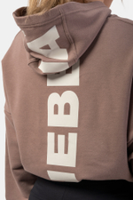 Худи LOOSE FIT CROP HOODIE ICONIC 421 Коричневая