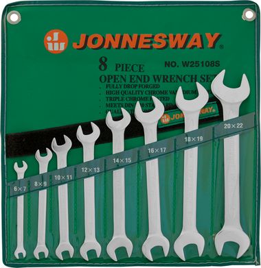 W25108S Набор ключей гаечных рожковых в сумке, 6-22 мм, 8 предметов