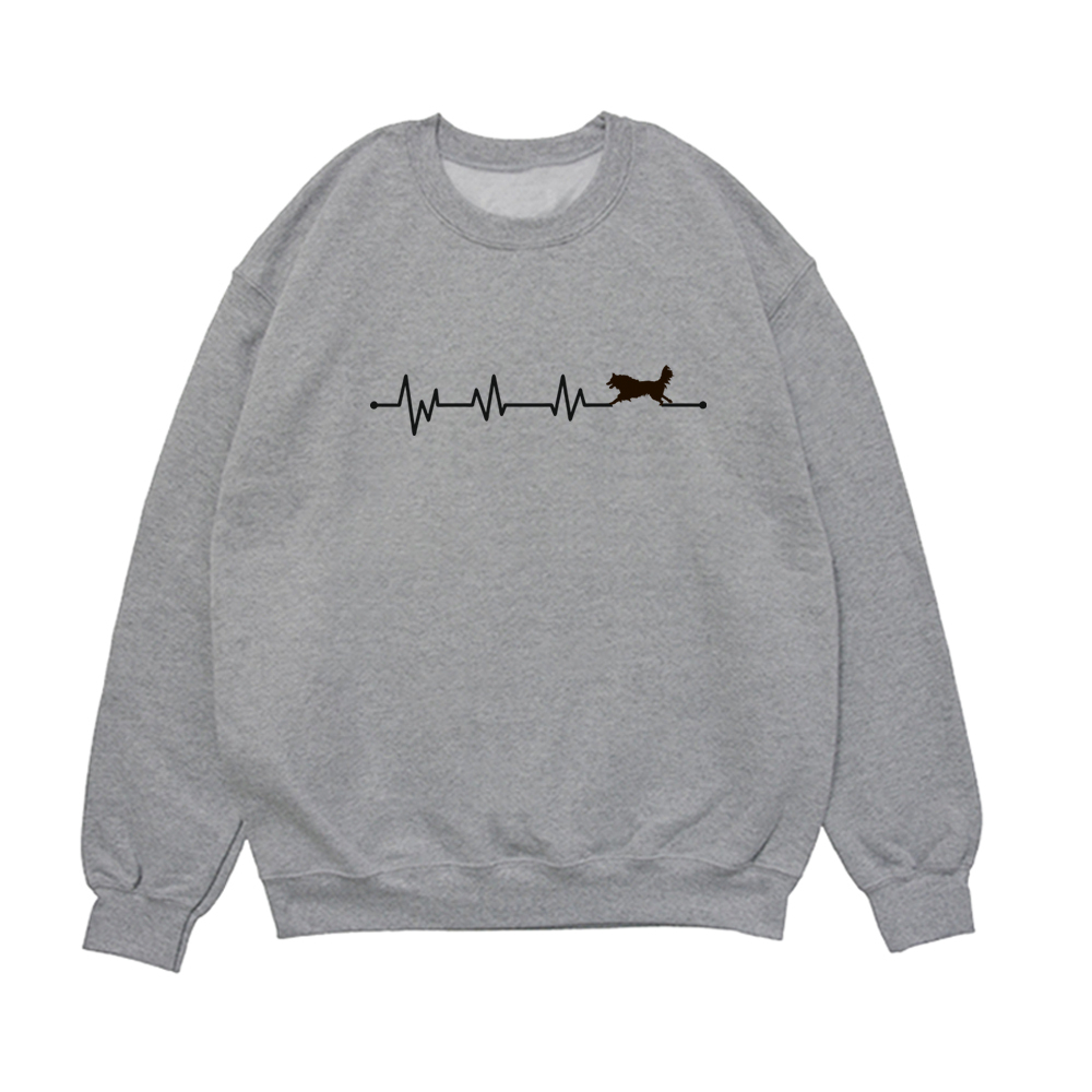 Свитшот "Бордер Колли - сердечный ритм"