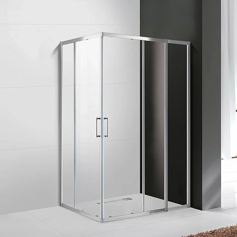 Душевой уголок Cezares Molveno 120x90 MOLVENO-AH-21-90+30-C-Cr-IV стекло прозрачное/профиль хром