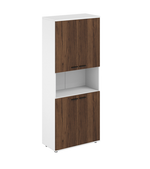 Шкаф высокий для документов с нишей SG.841.WH.DM.DM СИГМА (SIGMA)