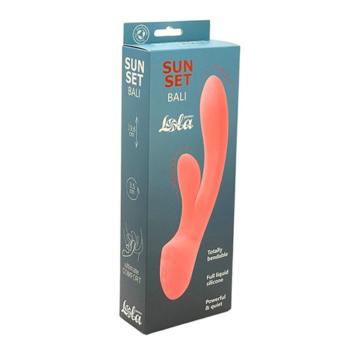 Коралловый перезаряжаемый вибратор-кролик 19,6см Lola Games Sunset Bali 9703-03lola
