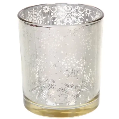 Подсвечник «Снегопад» 8,5*10 см, Золото