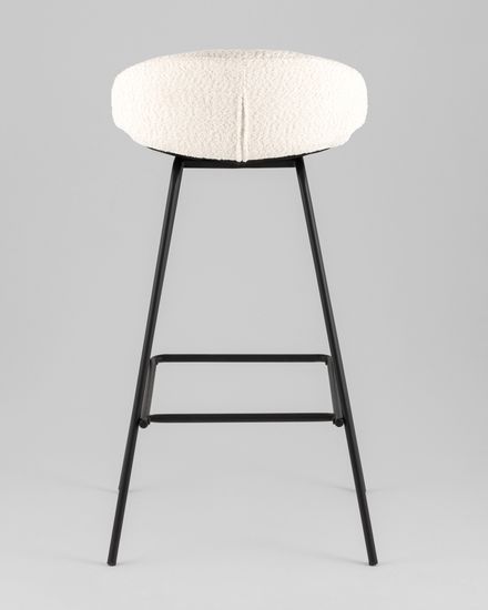 Стул барный Nita букле молочный