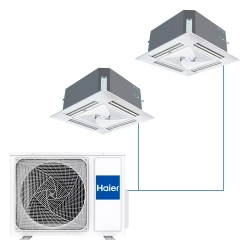Мульти сплит-система Haier на 2 комнаты (25+25 кв.м.) кассетные R32