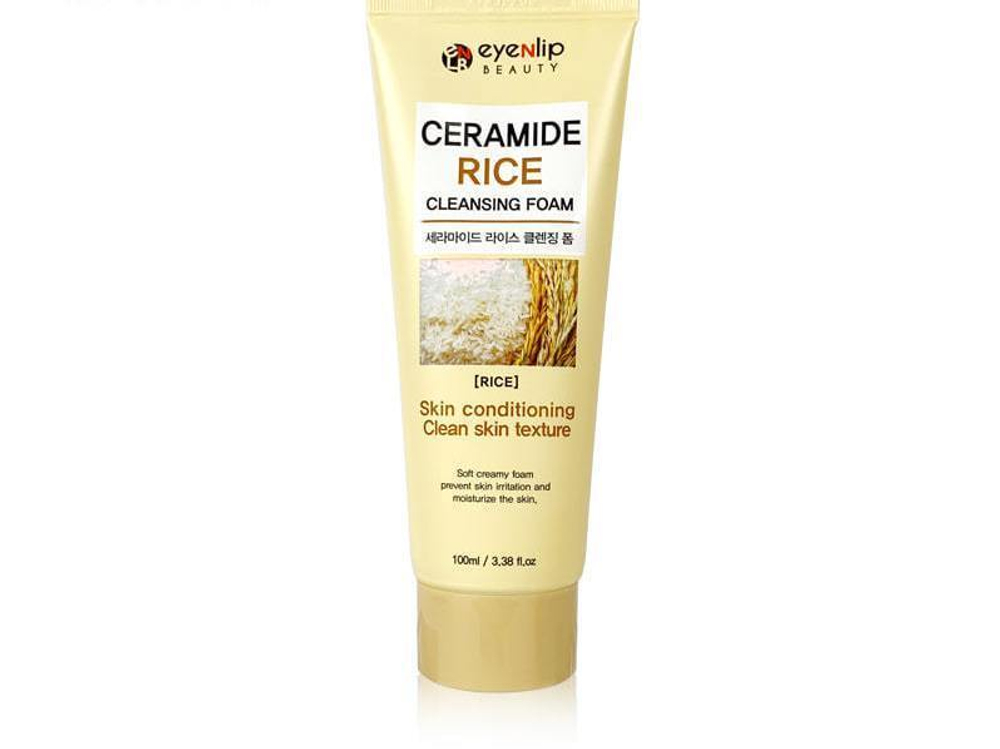 Пенка для умывания с экстрактом риса Eyenlip Ceramide Cleansing Foam - Rice 100 мл.