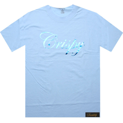 Футболка Sneaktip Crispy голубая вид спереди