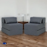 Бескаркасное кресло-кровать (трансформер) BuyDream (джинс)