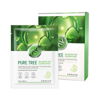 Тканевая маска с экстрактом чайного дерева ENOUGH Pure Tree Balancing Pro Calming Mask