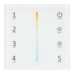 Панель Sens SMART-P38-MIX White (230V, 4 зоны, 2.4G) (Arlight, IP20 Пластик, 5 лет) 027118