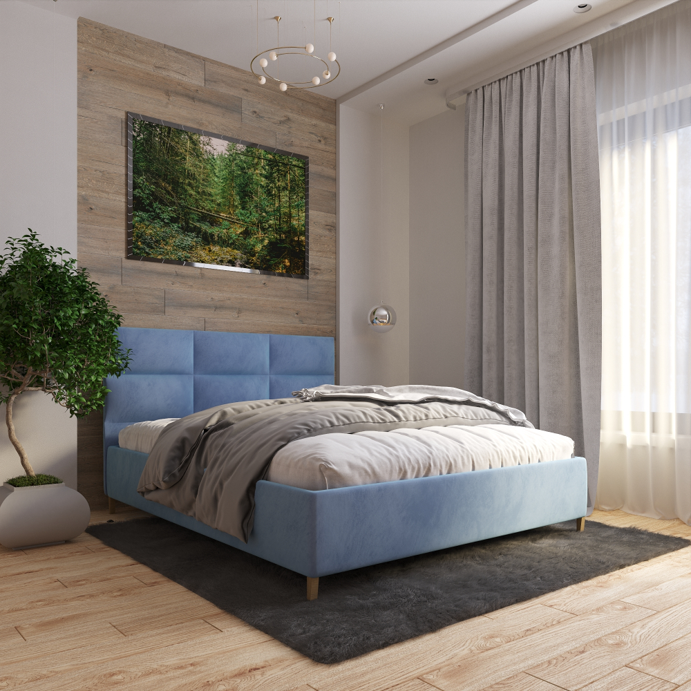 Двуспальная кровать с настилом Мидл, 160х180