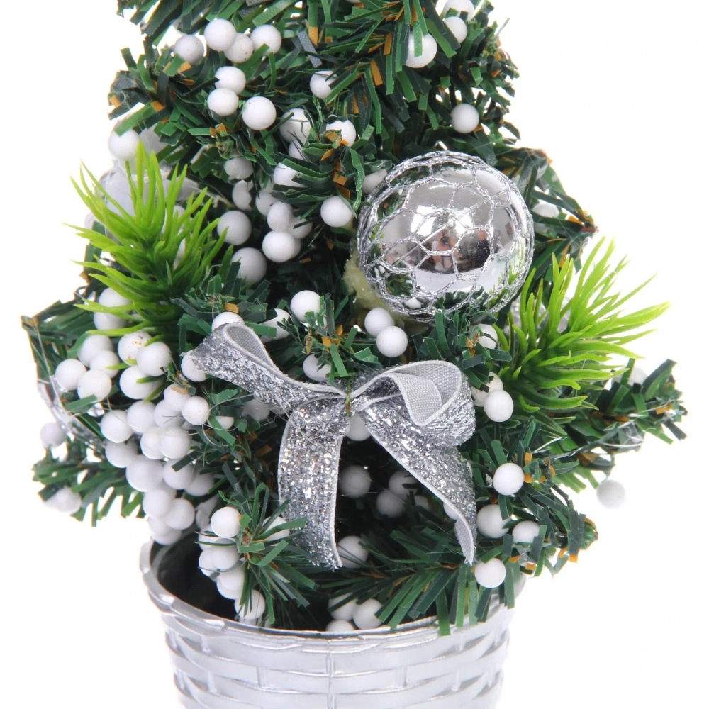 Елка в горшке «Волшебная красавица» 20 см, Серебро