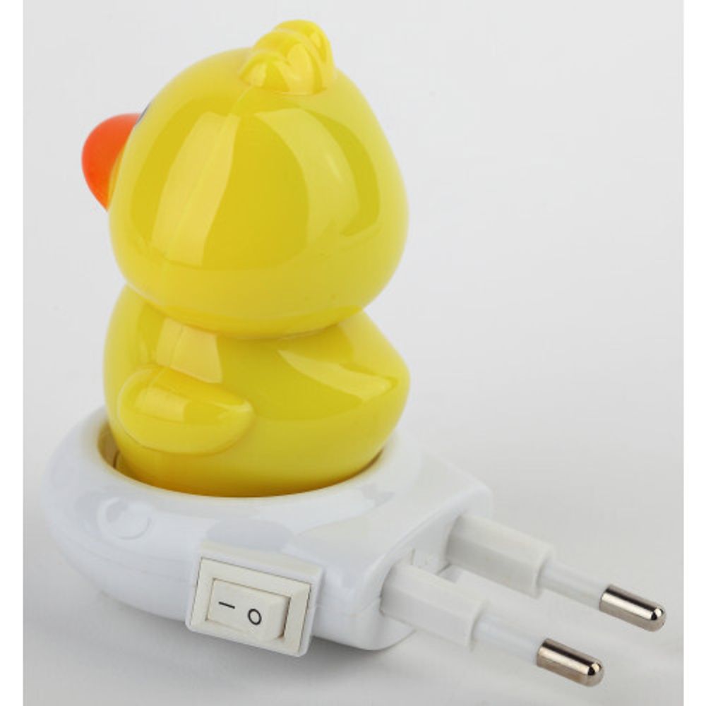 Ночник - светильник светодиодный ЭРА NN-609-SW-Y в розетку с выключателем желтый