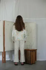 Рубашка Soeurs Lace Collar Белая