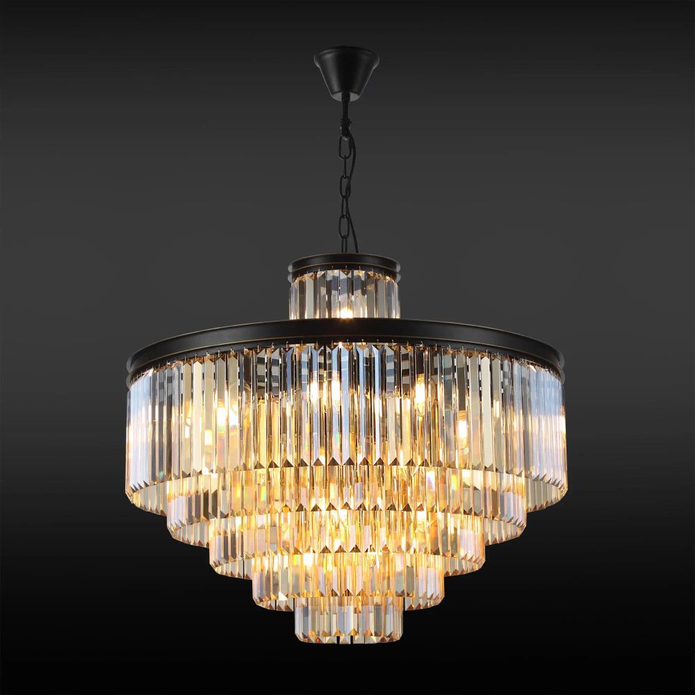 Citilux Мартин CL332152 Люстра хрустальная подвесная Шампань