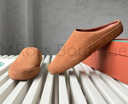 Мужские коричневые сабо Loro Piana Tomori Sabot