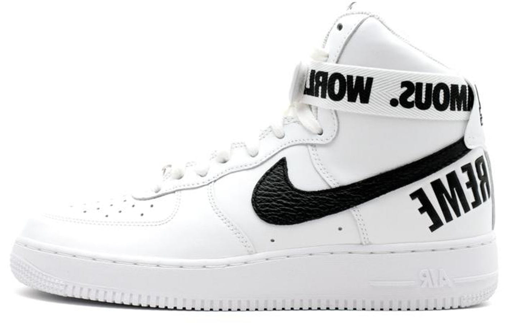 Кроссовки Supreme X Nike Air Force 1 World Famous White