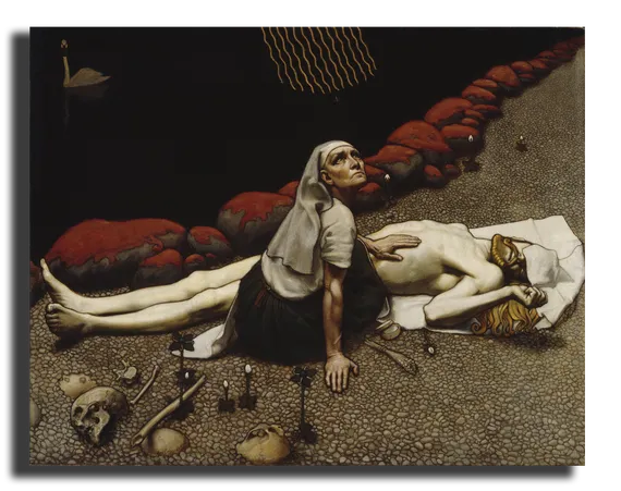 Репродукция " Аксели Галлен Каллела -  Лемминкяйнен "