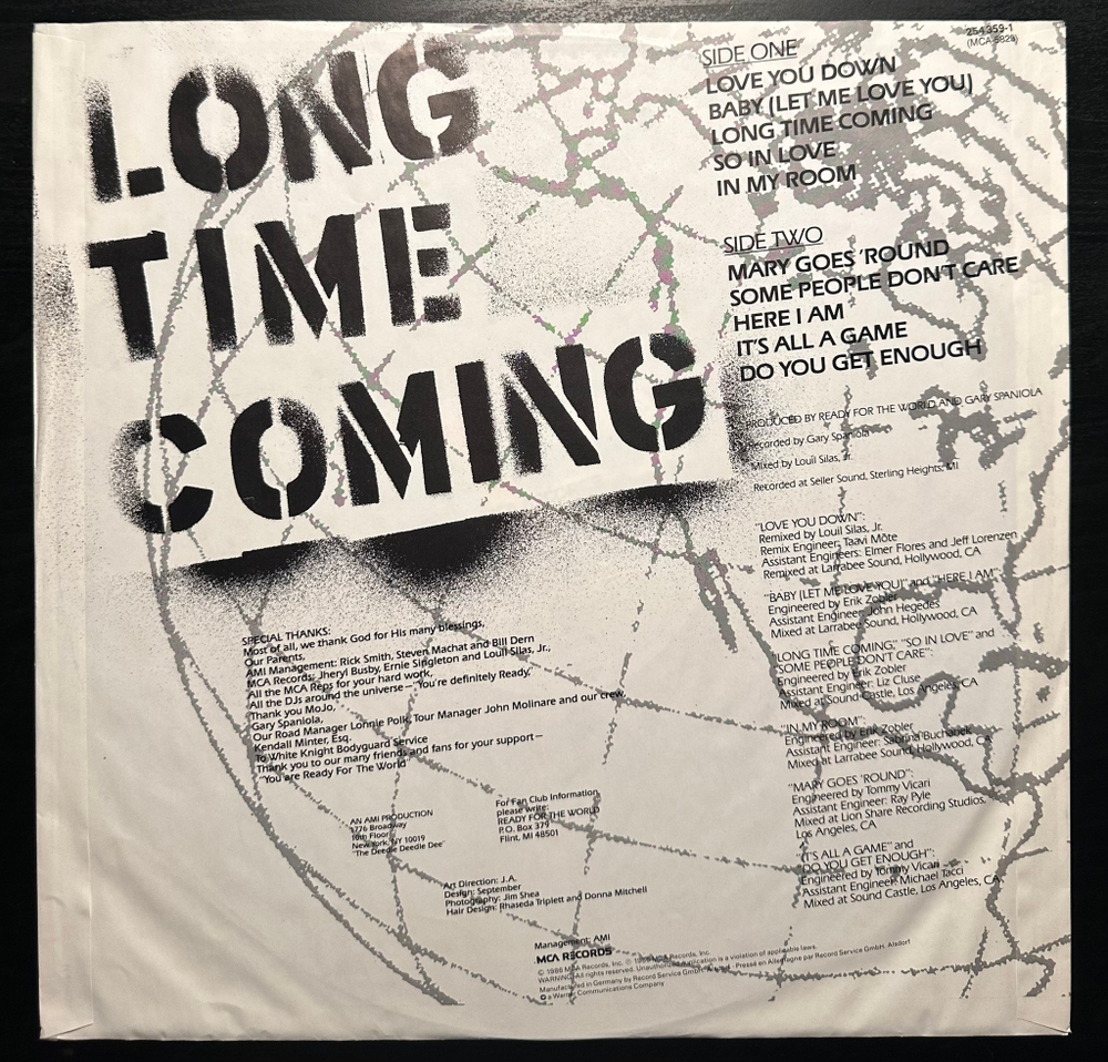 Ready For The World - Long Time Coming (Германия 1986г.)