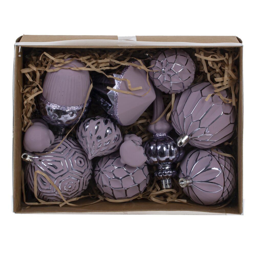 GAEM Набор из 12шт Украшение новогоднее "Шар", L22 W7 H17 см