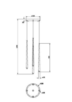 Светильник подвесной светодиодный Maytoni Cascade MOD132PL-L30BSK
